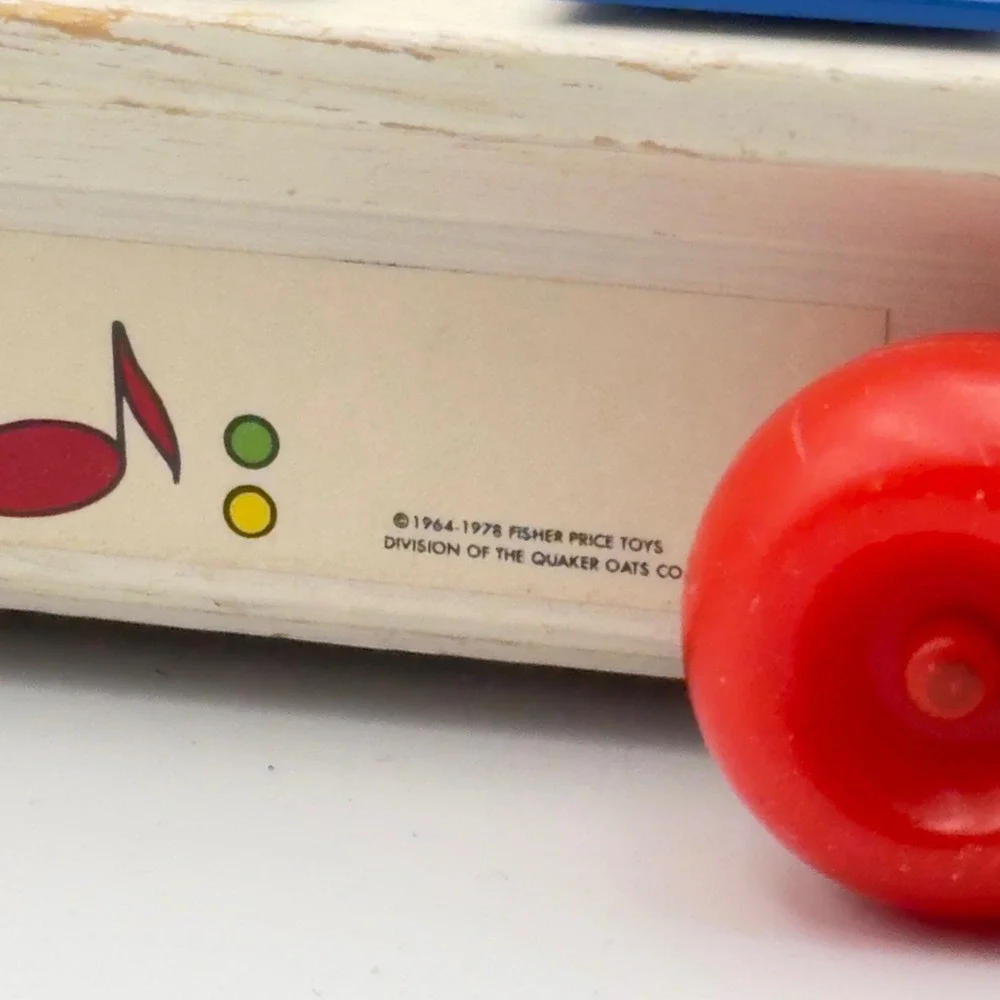 Vtg‎ 1985 Fisher-Price Pull-A-Tune #870 Xylophone Child's Musical Pull Toy Base